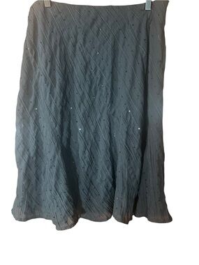 Cato Black A-Line Sequin-Embellished Skirt